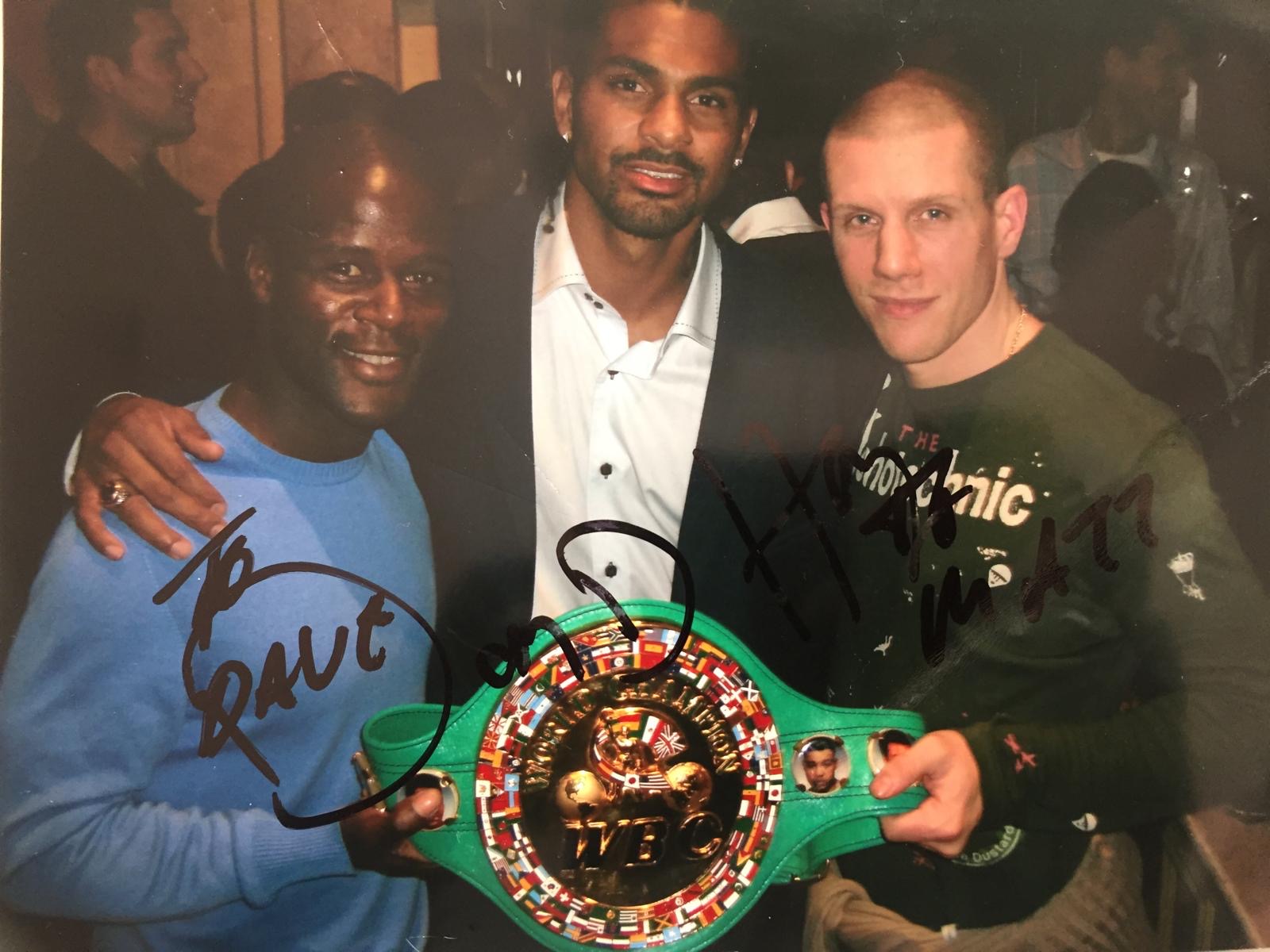 Med David Haye · WBC-belte